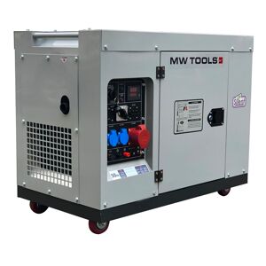 Mw Tools Groupe électrogène insonorisé diesel 6 kW 230V + 7,5kW 400V MW Tools