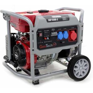 GeoTech-Pro GeoTech Pro GGP 6500-3 - Groupe électrogène 5.4 KW triphasé à essence - sur chariot