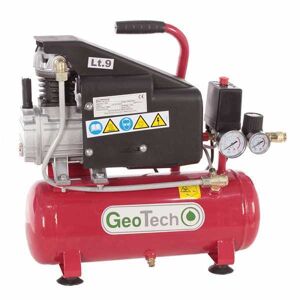 GeoTech AC9-8-15 - Compresseur électrique compact portatif - Moteur 1.5 CV - 9 L air comprimé