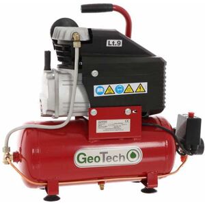 GeoTech AC9-8-20 - Compresseur d'air électrique compact portatif - Moteur 2 CV - 9 L air comprimé