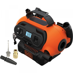 Black & Decker BDCINF18N-QS - Compresseur d'air portatif Oilless Multi-alimentation - 11 Bars Max