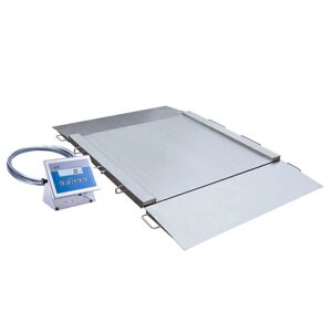 Axess Industries balance industrielle au sol en inox avec rampe   dim. plateau lxp 860 x 840...