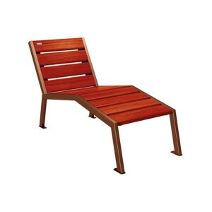 Axess Industries chaise longue urbaine en bois   dim. ext. lxpxh 600 x 1456 x 808 mm  ...