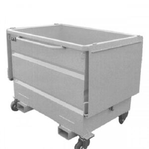 Axess Industries benne galvanisee pour chariot retourneur   volume 500 l