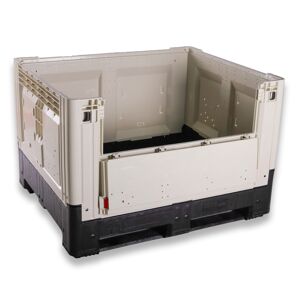 Axess Industries caisse palette plastique pliable smartbox avec trappe d'acces 1200 x 1000