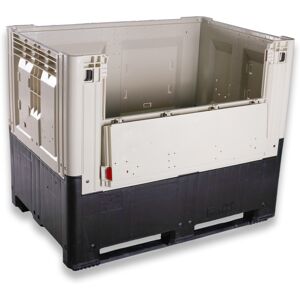 Axess Industries caisse palette pliable smartbox grande hauteur a trappe d'acces 1200 x 800