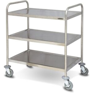 Axess Industries chariot de transport inox 3 plateaux