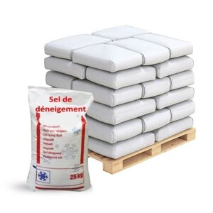 Axess Industries palette de sel de déneigement   conditionnement 50 sacs de 25 kg