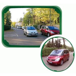 Axess Industries miroir de signalisation multi-usages a cadre rouge   dist. max. utilisation 5...