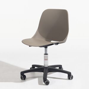 Axess Industries chaise a roulettes avec coque robuste   haut. assise 470 - 660 mm   coloris...