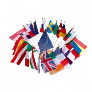 Axess Industries bouquet de drapeaux europeens pour table   dim. drapeau lxl 15 x 10 cm