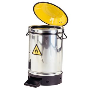 Axess Industries poubelle de securite anti-incendie inox   volume 20 l