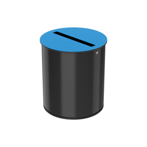 Axess Industries poubelle de tri selectif petit volume   volume 15 l   coloris bleu