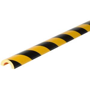 Axess Industries profilé antichoc arc de cercle   coloris jaune / noir   long. 1 m