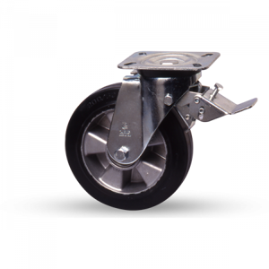 Axess Industries roulette avec frein à bandage en caoutchouc   charge 150 kg