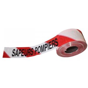 Axess Industries ruban de balisage « sapeurs pompiers »   message sapeurs pompiers