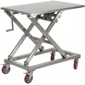 Axess Industries table elevatrice en inox a manivelle