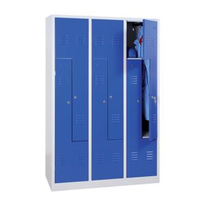 Axess Industries vestiaire en l - largeur 400 mm   nbre de portes 6   fermeture a clefs