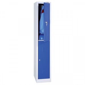 Axess Industries vestiaire monobloc multicases 2 cases superposees - l 400 mm grande capacite...