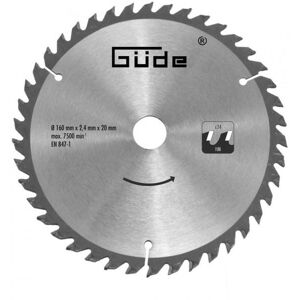 Guede Lame de scie circulaire 24 dents pour G58123 - Carbure Ø 160 mm