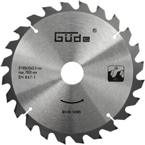 Guede Lame de scie carbure 190 x 30 mm - 24 dents pour scie à onglet G54994 - Publicité