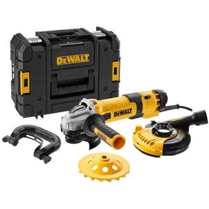 Meuleuse d'angle DeWALT 125 mm avec coupe diamantée et capuchon DWE4257KTQS - Publicité