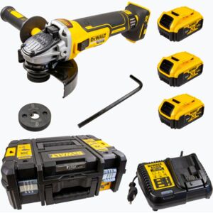 DeWALT DCG405P3 Meuleuse angulaire XR 18V3x50Ah125mm Tstak