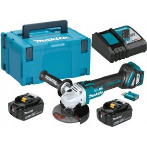 Makita DGA514RTJU Meuleuse sans fil 125mm, Li-ion (2x5,0Ah(18V) Makpac - Publicité