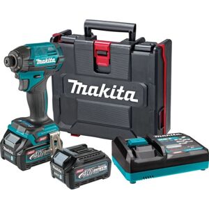 Makita TD002GD202 Visseuse a percussion sans balais 1/4&amp;quot; Li-ion XGT (220Nm/40V/2x2,5Ah) - Publicité