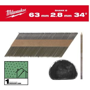 Milwaukee Clous de charpente (2.8x63mm/2.200pcs) 4932492600