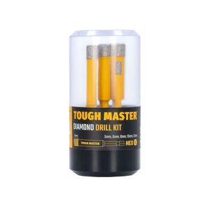 Tough Master TM-DDK5 Jeu de forets diamantes 5 mm, 6 mm, 8 mm, 10 mm , 12 mm, 5 pieces