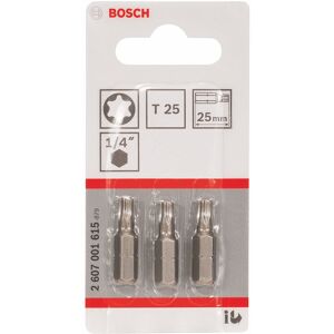 Bosch Embout de vissage qualite extra-dure T25, 25 mm 2607001615