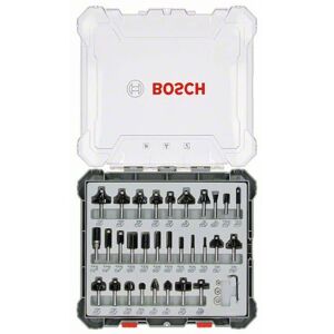 Bosch Kit de fraises mixtes a queue de 8 mm, 30 pcs. 2607017475 - Publicité
