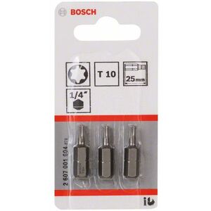 Bosch Embout de vissage qualite extra-dure T10, 25 mm 2607001604