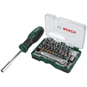 Bosch Kit 27 pieces, assortiment d&#039;embouts de vissage et tournevis manuel 2607017331