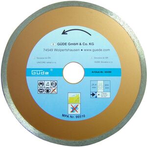 GÜDE Disque diamant 200 mm - Pour scie coupe carreaux 55374