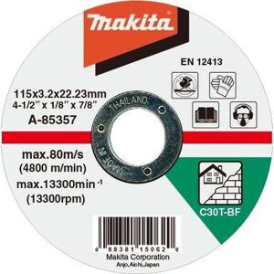 Makita A-85363 Disques a tronconner pour materiaux 125x3x22mm