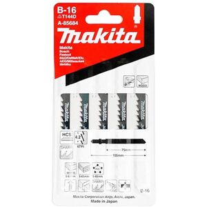 Makita A-85684 Lame coupe rapide pour bois, contre-plaque et PVC 75mm, B-16, 5 Qte