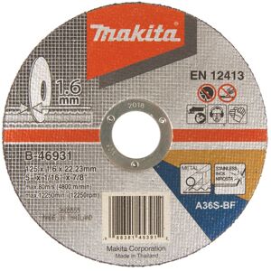 Makita B-46931 Disques a tronconner pour metal et inox 125x1.6x22