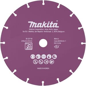 Makita B-53718 Disques a concrétion diamant pour métal 230x1.6x22,23mm