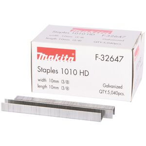 Makita F-32647 Agrafes pour agrafeuses a batterie 10x10mm, 5.040 Qté - Publicité