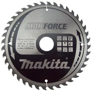 Makita B-32340 Makforce Lame de scie circulaire 190 mm x 40 dents alésage 30 mm 1 noir - Publicité