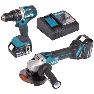 Makita DLX2210TJ1 Ensemble de 2 machines DGA506DHP484 LXT 18V 2x50AhDC18RCMAKPAC