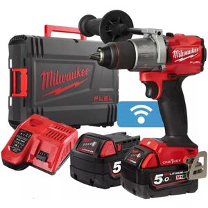 Milwaukee M18 ONEPD2-502X Perceuse a percussion 2x5.0 Ah, HD Box 4933464527 - Publicité