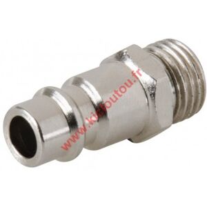 Silverline Embout pneumatique Male passage de 5.5mm 1/4