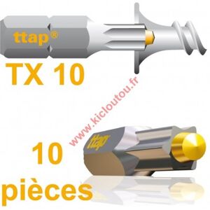 Stafa Multiplus Embouts Torx Ttap TX10 25mm Blister de 10 embouts