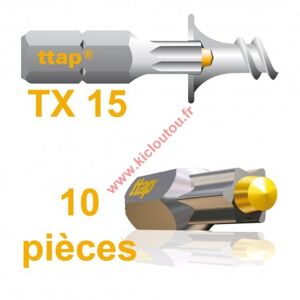 Stafa Multiplus Embouts Torx Ttap TX15 25mm Blister de 10 embouts