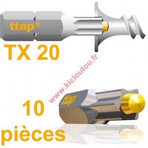 Stafa Multiplus Embouts Torx Ttap TX20 25mm Blister de 10 embouts