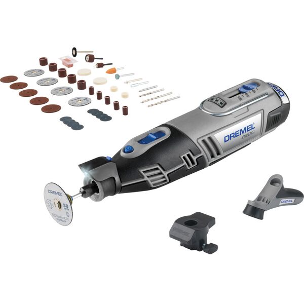 Coffret Dremel 8220 2 adaptateurs + 45 accessoires 12V 2,0Ah