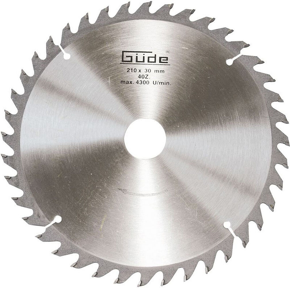 GÜDE Lame de scie carbure 210 x 30 mm - pour scie circulaire 55076